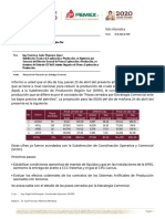 Reducción de Producción Por Estretegia Comercial (23-Abr-20)