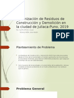 Optimización de RCD en Juliaca