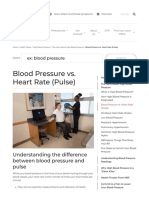 Blood Pressure vs. Heart Rate (Pulse) - American Heart Association PDF