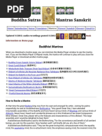 Buddhist Mantras