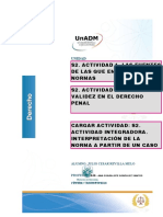 S2. Actividad 1. Las Fuentes de Las Que Emanan Las Normas S2. Actividad 2. Ámbitos de Validez en El Derecho Penal