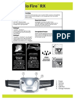 Halo Fire RX: 1. Power 2. Setting 3. Sensor 4. USB Port 5. Charge Indicator