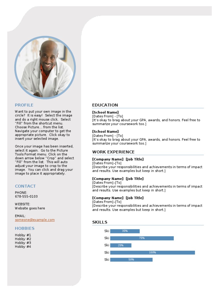 How to Insert and Crop Profile Images | PDF