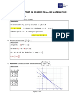 Resolución Del Preparatorio para El Examen Final de Matemática I - 2020 - 1