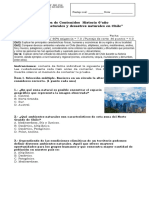 6° Año - Historia - Prueba - Ambientes Naturales y Desastres Naturales de Chile