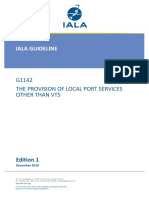 Iala Guideline: G1142 The Provision of Local Port Services Other Than Vts