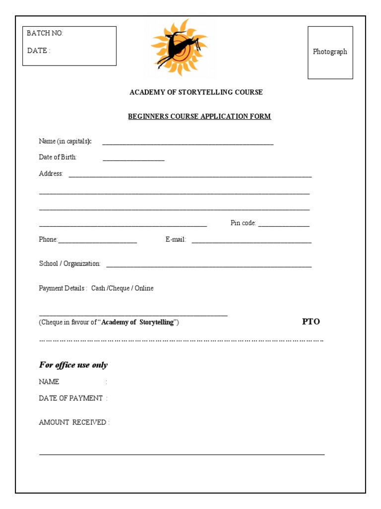 Academy of Storytelling Application | PDF | Career & Growth