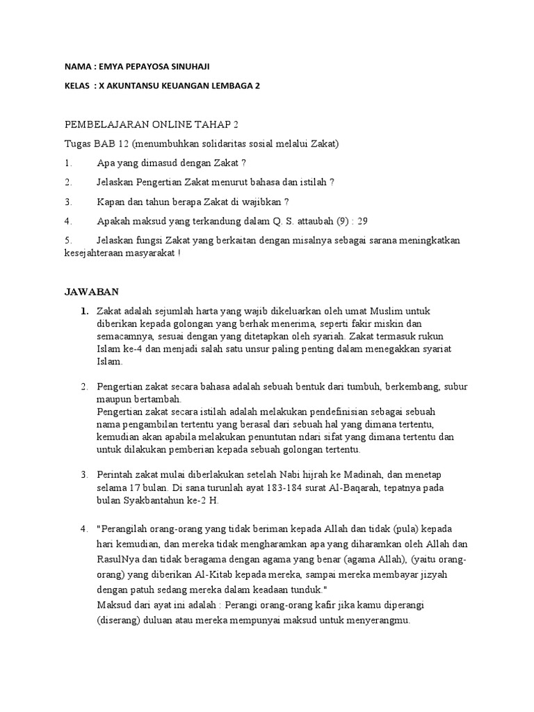 Nama Emya Pepayosa Sinuhaji Kelas X Akuntansu Keuangan Lembaga 2