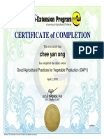 Certificate of Completion: Chee Yan Ong