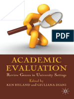 Academic Evaluation - Review Genres in University Settings