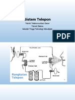 Sistem Telepon: Teknik Telekomunikasi Dasar Teknik Elektro Sekolah Tinggi Teknologi Adisutjipto
