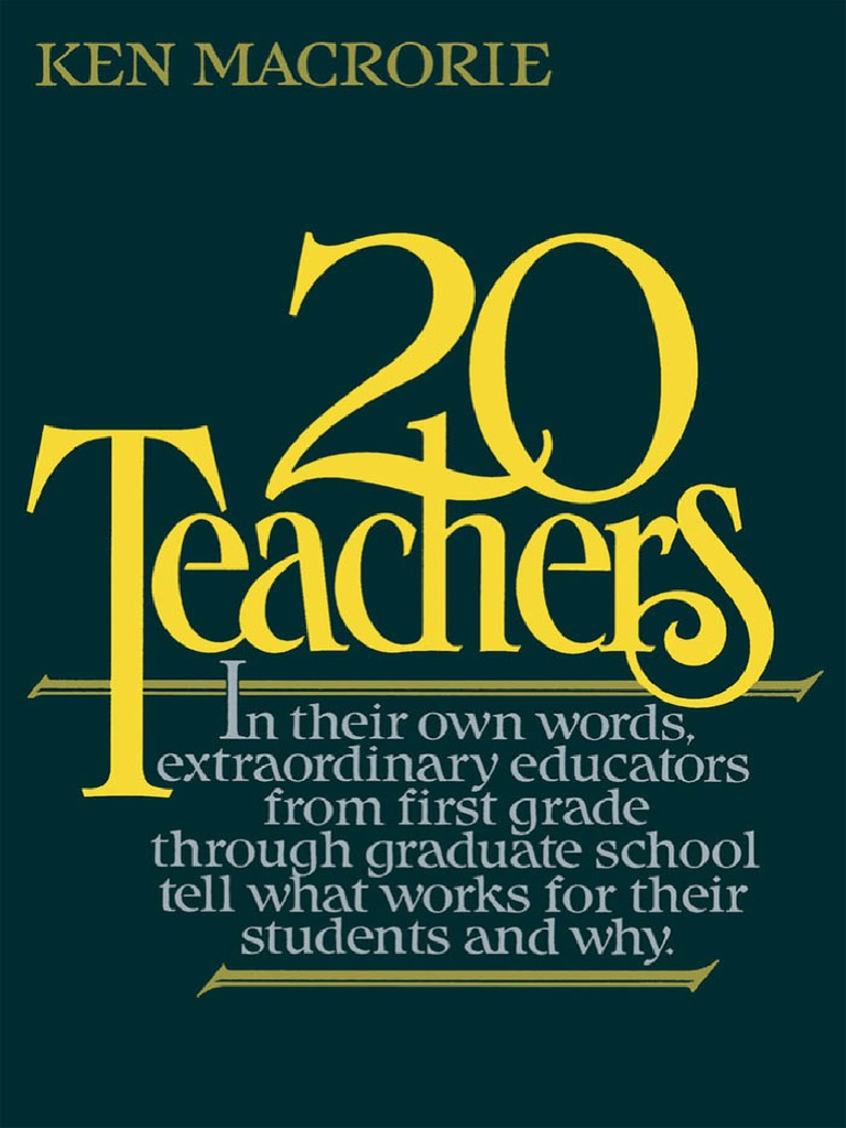 Pub Twenty-Teachers PDF PDF Teachers Classroom pic photo