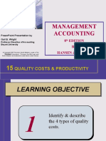 Management Accounting: Quality Costs & Productivity
