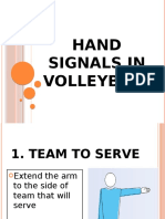 Hand Signals in Volleyball