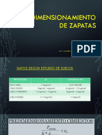 Predimensionamiento de Zapatas PDF