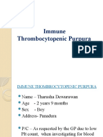 Immune Thrombocytopenic Purpura