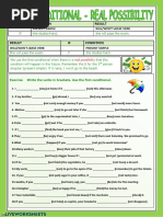 IF Condition Result: Exercise Write The Verbs in Brackets. Use The First Conditional