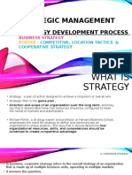 STRATEGIC MANAGEMENT: COMPETITIVE STRATEGIES, BUSINESS PLANNING, AND TEAM GOALS