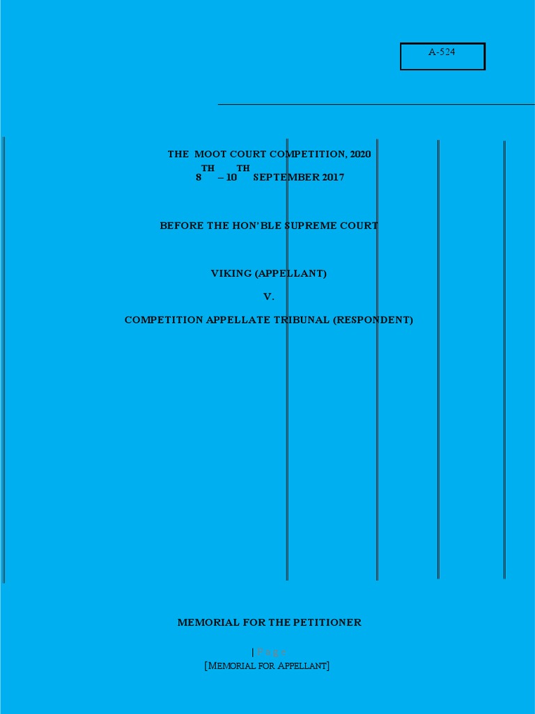 5th Year Moot Court File Pdf Social Institutions Social Science