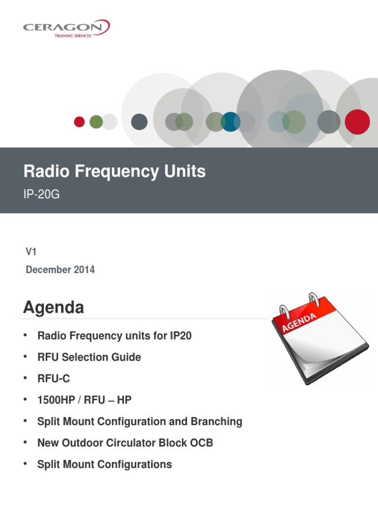 2 IP20G Radio Frequency Units PDF Radio Wireless