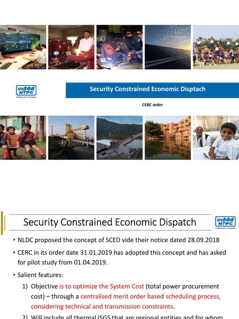 Security Constrained Economic Dispatch Overview | PDF | Mathematical ...