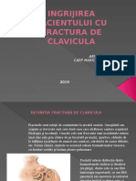 INGRIJIREA PACIENTULUI CU FRACTURA DE CLAVICULA