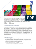 Deutsche Bank Group: Divisional Description-Technology
