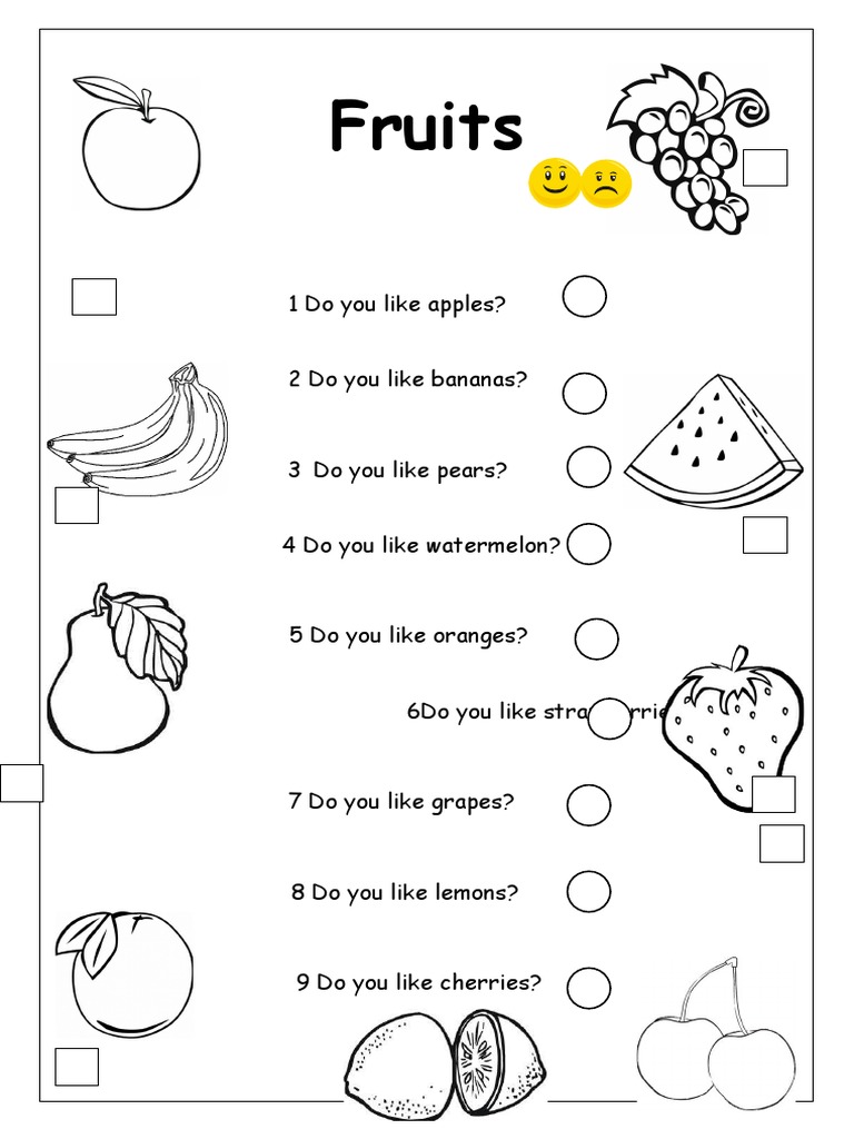 Fruits 1 Do You Like Apples? 2 Do You Like Bananas? PDF