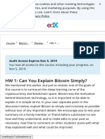 18 HW 1: Can You Explain Bitcoin Simply? - Review, Readings, & More - CS198.1x Courseware - Edx PDF