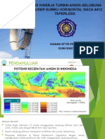 Studi Kinerja Turbin Angin Selubung Diffuser Sumbu Horisontal