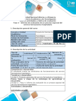Guia de actividades y rubrica de evaluacion - Fase 4 - Informe de evaluación de un proceso especial del servicio farmacéutico hospitalario.pdf
