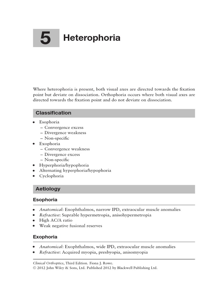 Clinical Orthoptics - Fiona Rowe - 146 | PDF | Visual System