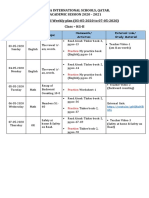 Loyola International Schools, Qatar. Academic Session 2020 - 2021 Home-School Weekly Plan (03-05-2020 To 07-05-2020) Class - KG-II