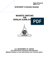 Magnetic Switches FOR Burglar Alarm Systems: Law Enforcement Standards Program