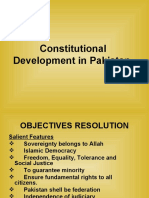 Constitutional Dev in Pak