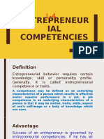 Developing Entrepreneurial Competencies