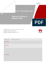 BTS&DBS3900 Survey Training Sli De: Telecom Survey & Design Dept