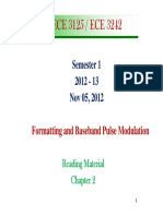 07 ECE 3125 ECE 3242 - Nov 05 2012 - Formatting and Baseband Pulse Modulation