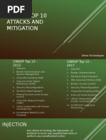 Owasp Top 10 Attacks and Mitigation: Detox Technologies