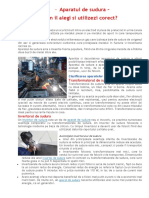 Aparatul de Sudura PDF
