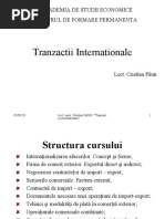 Tranzactii Internationale