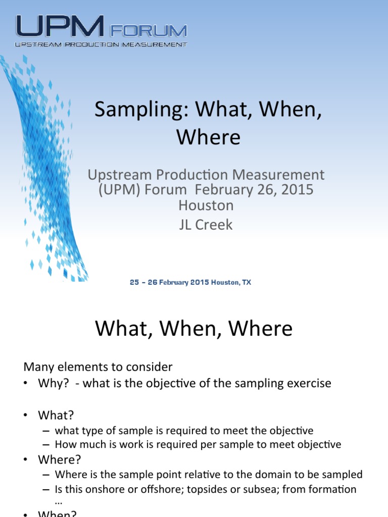 UPM-15070-Creek Presentation | PDF | Barrel (Unit) | Fluid Dynamics