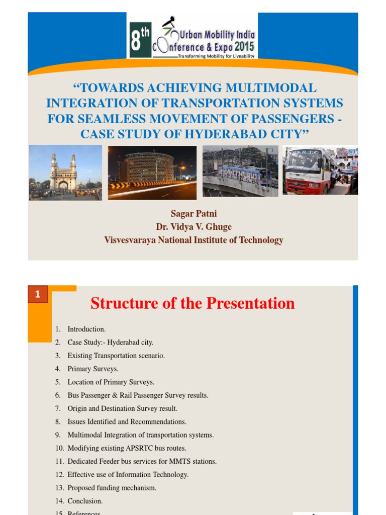 Multimodal Transport Integration in Hyderabad | PDF | Public Transport ...