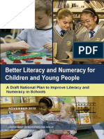 Better Literacy and Numeracy For Children and Young People A Draft National Plan To Improve Literacy and Numeracy in Schools November 2010 PDF