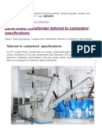 Large Power Transformer - LPT (Characteristics, Costs and Pricing)