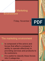 The Global Marketing Environment: Friday, November 3