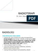 RADIOTERAPI SEBAGAI TERAPI UNTUK KANKER