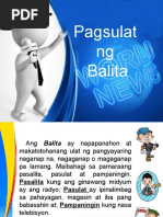 Paano Magsulat NG Balita | PDF