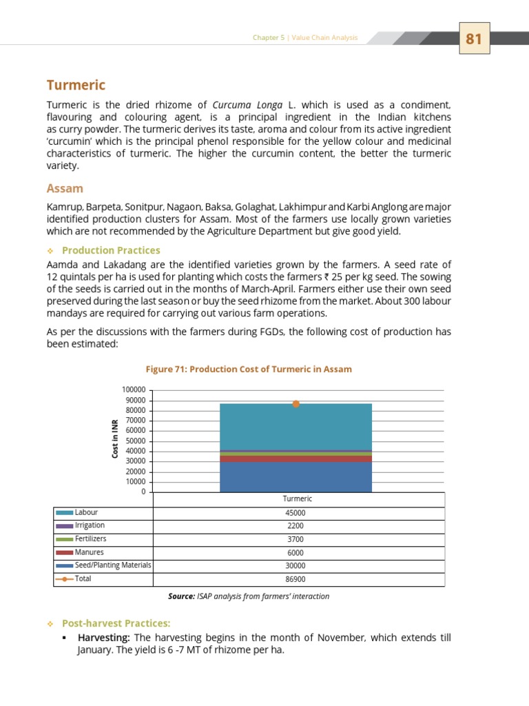 Turmeric Value Chain in Assam | PDF | Turmeric | Agriculture