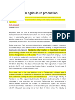 Low Carbon Agriculture Production